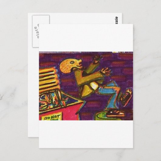 Sturmtaucher Postkarte (Vorne/Hinten)