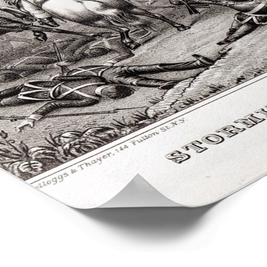 Stürmung von Monterey Poster (Ecke)