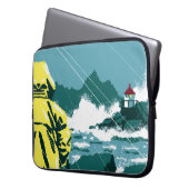 Sturmwatch: Insel Majestät Laptopschutzhülle (Vorderseite Links)