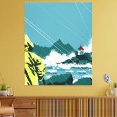 Sturmwatch: Insel Majestät Leinwanddruck (Insitu (Wohnzimmer))