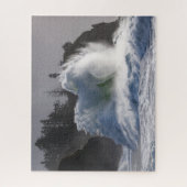 Sturmwelle am Leuchtturm von Cape Disteration Puzzle (Vertikal)