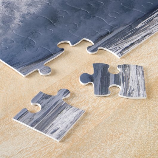 Sturmwelle am Leuchtturm von Cape Disteration Puzzle (Seite)