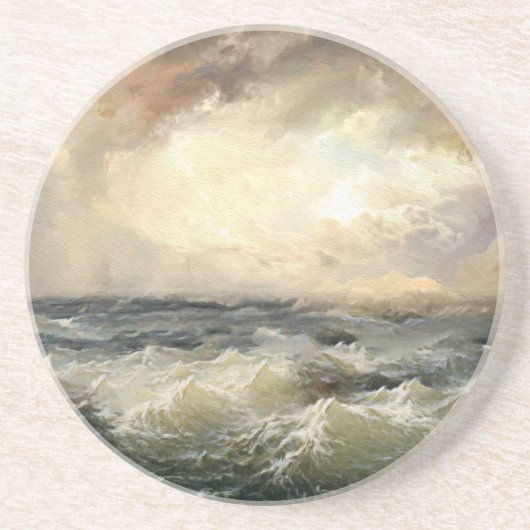 Sturmwellen im Ozean Getränkeuntersetzer (Vorne)