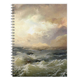 Sturmwellen im Ozean Notizblock
