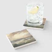 Sturmwellen im Ozean Steinuntersetzer (Seitenansicht)