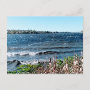 Sturmwetter im Oktober auf dem Dnieper Postkarte
