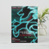 Sturmwolf-Blackout-Party Einladungen (Stehend Vorderseite)