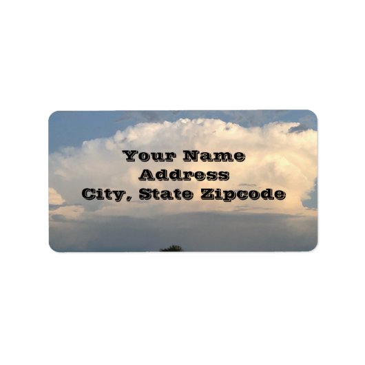 Sturmwolke Adressaufkleber (Vorne)