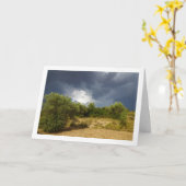 Sturmwolke über Canyon Landschaft Karte (Gelbe Blume)