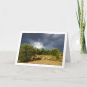 Sturmwolke über Canyon Landschaft Karte (Vorderseite)