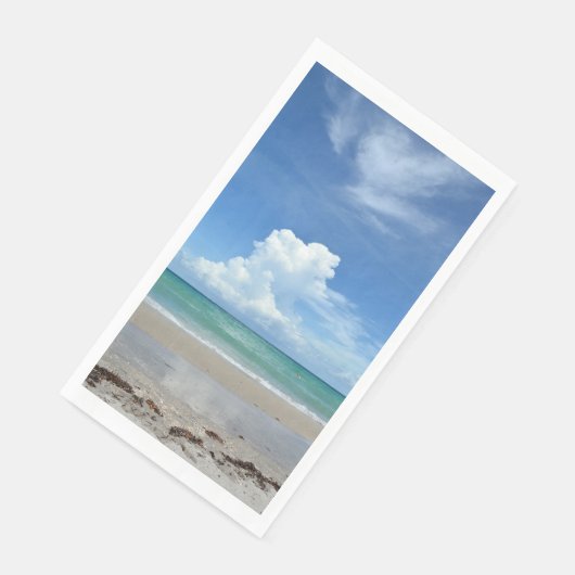 Sturmwolke über Tropenküste Serviette (Ecke)