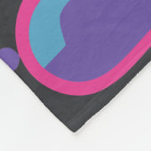 Sturmwolken, Blitze und Sternmuster Fleecedecke (Ecke)