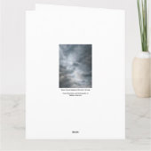 Sturmwolken brechen große Grußkarte Karte (Rückseite)