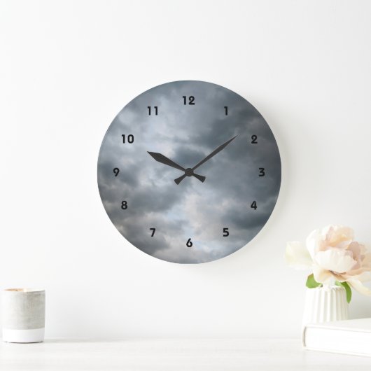 Sturmwolken brechen große wanduhr (Zuhause)