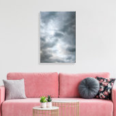 Sturmwolken brechen leinwanddruck (Insitu (Wohnzimmer))