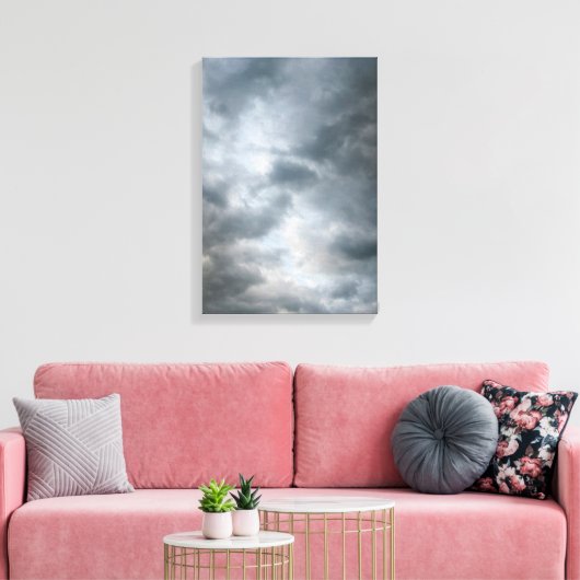 Sturmwolken brechen leinwanddruck (Insitu (Wohnzimmer))