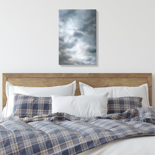 Sturmwolken brechen leinwanddruck (Insitu (Schlafzimmer))