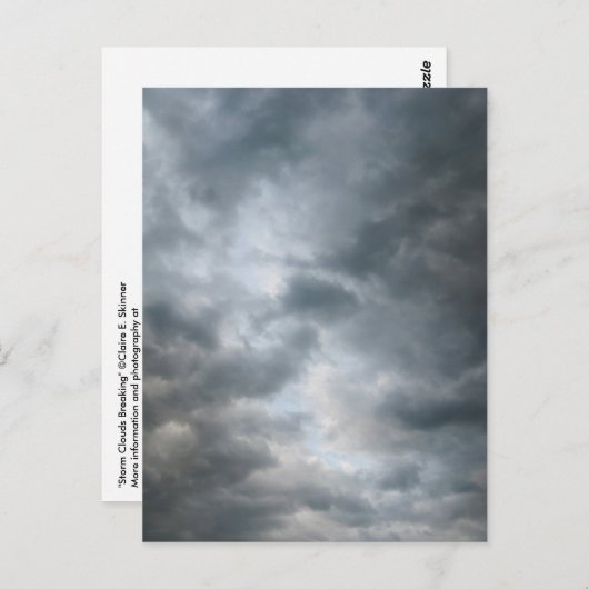 Sturmwolken brechen postkarte (Vorne/Hinten)
