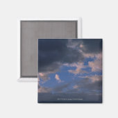 Sturmwolken gegen den blauen Himmel Magnet (Vorderseite/Rückseite)