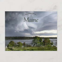 Sturmwolken in Maine USA Postkarte