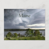 Sturmwolken in Maine USA Postkarte (Vorderseite)