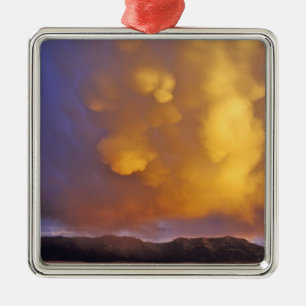 Sturmwolken in Montana Silbernes Ornament