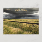 Sturmwolken in Oklahoma Postkarte (Vorderseite)