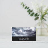 Sturmwolken, Meteorologe Visitenkarte (Stehend Vorderseite)