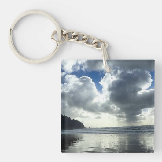 Sturmwolken, Oswald West Staat Beach oder Schlüsselanhänger (Vorderseite)