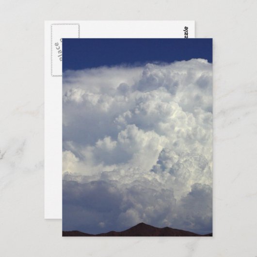 Sturmwolken Postkarte (Vorne/Hinten)