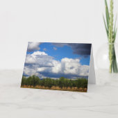 Sturmwolken über dem spanischen Olivenhain Karte (Vorderseite)