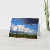 Sturmwolken über dem spanischen Olivenhain Karte (Vorderseite)