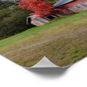 Sturmwolken über den Barn von Vermont Poster (Ecke)