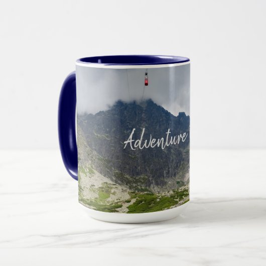 Sturmwolken über den Bergen Tasse (Vorderseite Links)