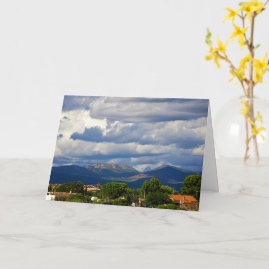 Sturmwolken über den spanischen Bergen Karte (Gelbe Blume)