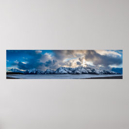 Sturmwolken über den Tetons Poster