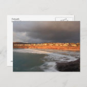Sturmwolken über Polzeath Postkarte (Vorne/Hinten)