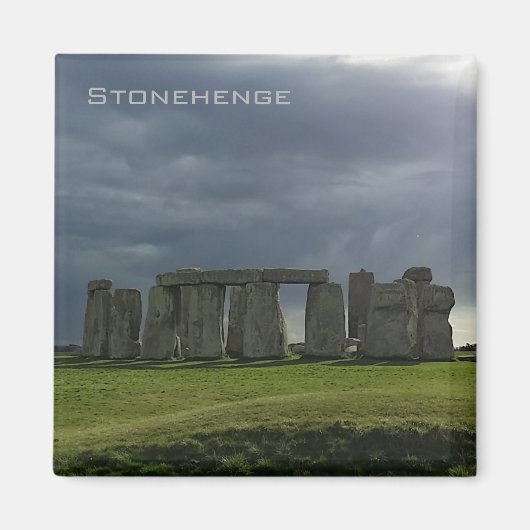 Sturmwolken über Stonehenge Magnet (Vorne)