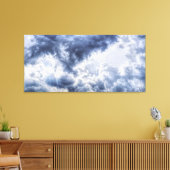 Sturmwolken umhüllte Leinwand (Insitu (Wohnzimmer))
