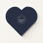 Sturmwolkenblitz & Regen Surreal Personalisiert Notizblock (Rückseite)