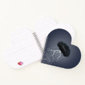 Sturmwolkenblitz & Regen Surreal Personalisiert Notizblock (Innenseite)