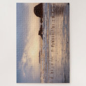 Sturmy Sunset an der Washingtoner Küste Puzzle (Vertikal)