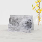 Sturmy Wave Crashing Karte (Gelbe Blume)
