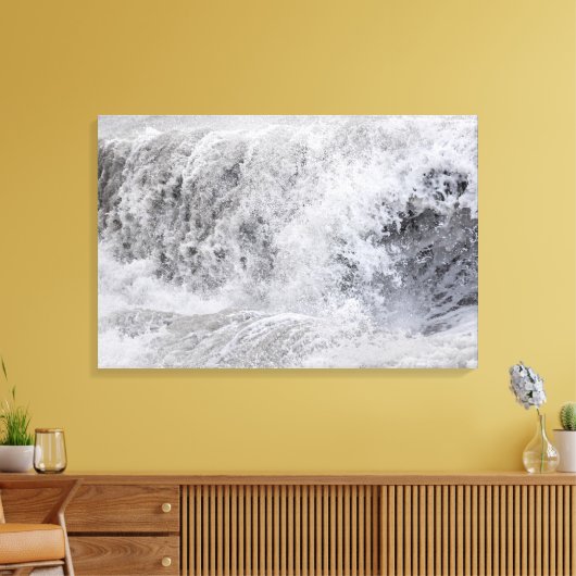 Sturmy Wave Crashing Leinwanddruck (Insitu (Wohnzimmer))