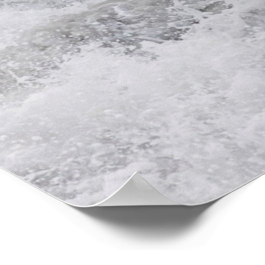 Sturmy Wave Crashing Poster (Ecke)