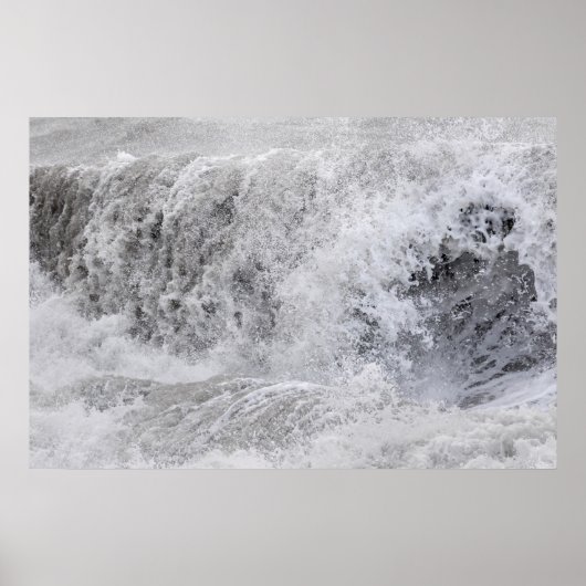 Sturmy Wave Crashing Poster (Vorne)