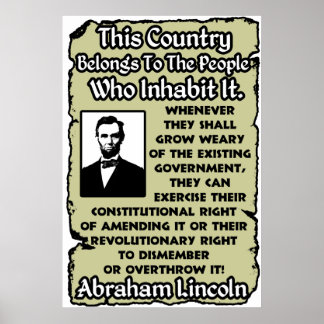 Sturz der Regierung Poster