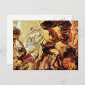 Sturz der Titanen durch Paul Rubens Postkarte (Vorne/Hinten)