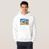 Sturz der Wellen am Strand von Hawaii Hoodie (Vorne ganz)