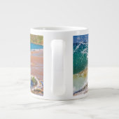 Sturz der Wellen am Strand von Hawaii Jumbo-Tasse (Rückseite)